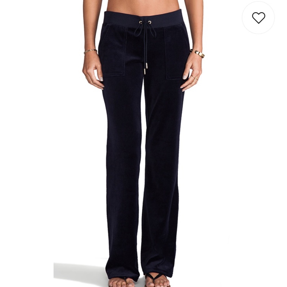 juicy couture dark blue bootcut pants